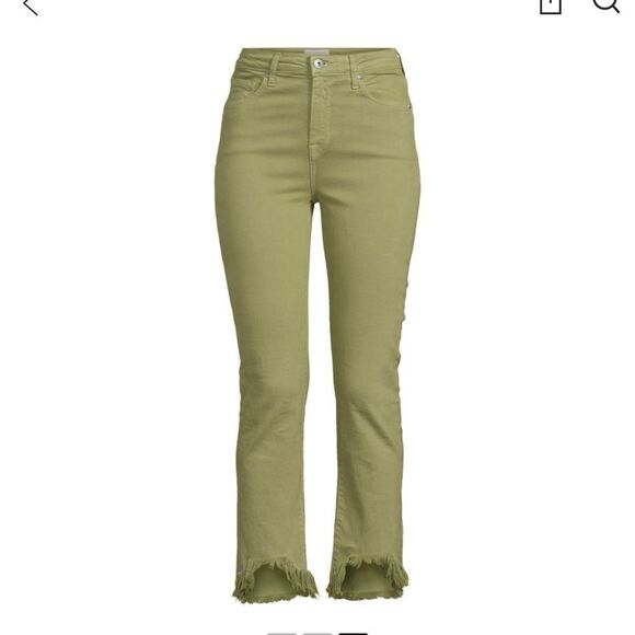 Jonathan Simkhai River High Rise Straight Leg Jeans in green NWT - Picture 2 of 12